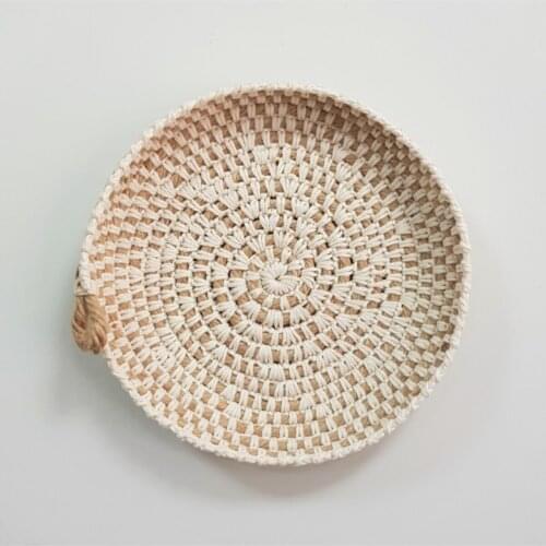 African Ethnic Wicker Plate Bohemian Afrikan Cart Wall Decor