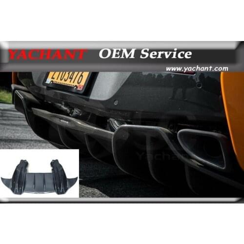 Car-Styling Auto Accessories Carbon Fiber Car Rear Bumper Diffuser Fit For 2016-2017 570S OEM Style Rear Diffuser
