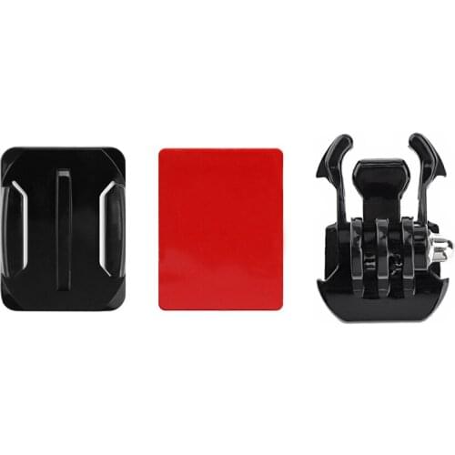 Hook Buckle Basic Mount +Curved Surface Mount with Adhesive Sticker for GoPro Hero 9 8 7 6 5 4 SJCAM Yi Camera 7 Accessories