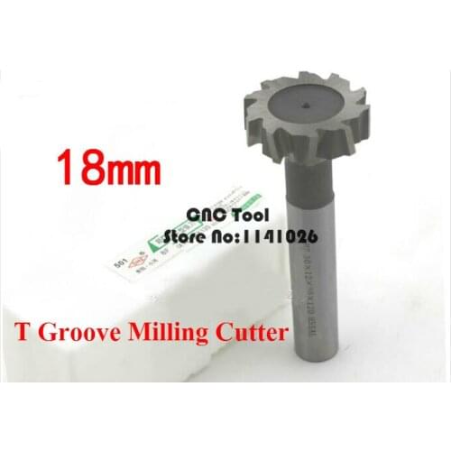 Free Shipping 2PCS T18*3*4*5*6*8mm High Speed Steel Straight Shank T Slot Milling Cutters,T Groove Mills Cutter