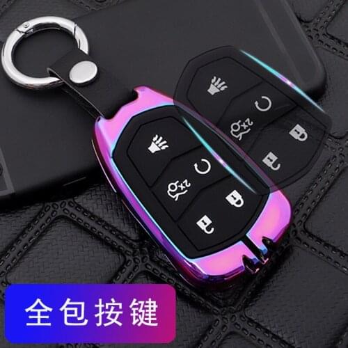 Car Key Case Cover Shell Fob For Cadillac XTS XT5 XT4 CT6 ATSL SRX Accessories Key Case For Car