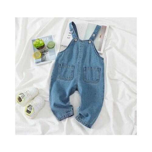 Childrens Overalls Baby Boys Suspender Denim Pants2021 Spring Summer Baby Denim Overalls Toddler Girl Casual Cowboy Overalls