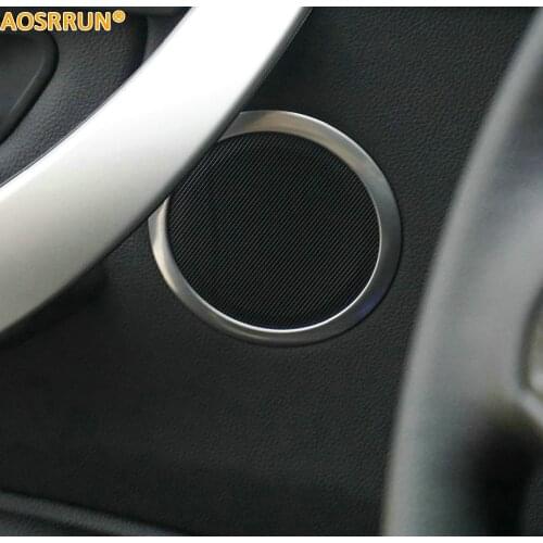 For BMW F30 F34 F31 F35 GT 320 328 316 318 2013 2014 2015 2016 Car Accessories Stainless steel Doors sound ring cover