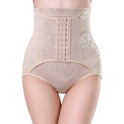 High Waist Corset Shaper Panty Waisttrainer Shapewear Slimming Postpartum belly pants Hook Eyes Control Panties Bodysuit Shaping