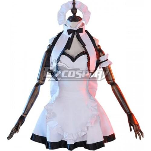 Fate Grand Order Ruler Joan of Arc Jeanne d'Arc White Maid Dress Girls Party Adult Halloween Lolita Dress Cosplay Costume E001