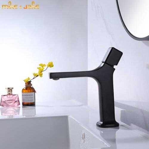 Matte black basin faucet black bathroom mixer single handle hot and cold basin tap black Bathroom mixer tap