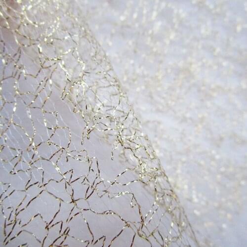 Fashion Art Mesh Yarn Tulle Fabric Birthday Party Decor Restaurant Coffee Hotel Net fabric Home living Silver Gauze Mesh Cloth