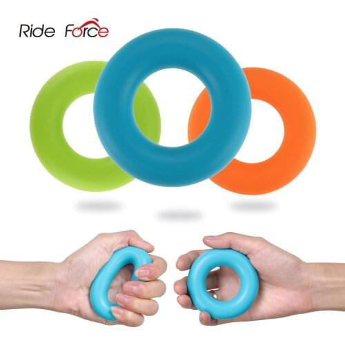 Silica Gel Hand Grip Ring Men Women Gym Fitness Finger Heavy Exerciser Ball Strength Muscle Recovery Hand Gripper Trainer