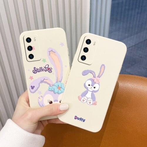 Cartoon Pattern Liquid Silicone Shockproof Back Cover For Huawei P40 p40lite P40pro P30 P20 Mate 40 40Pro 30 p30pro p30lite 20