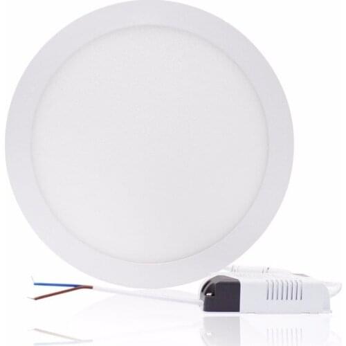 Ultra Bright 3W 6W 9W 12W 15W 25W Dimmable Led Ceiling Recessed Downlight Round Panel light 85-265V Led Panel Bulb Lamp Light