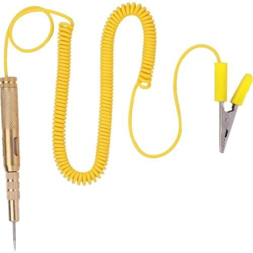 Copper Spring Extend Auto Car Vehicle Circuit Tester DC 6V 12V 24V Light Bulb Voltage Light Measuring Pen DC Tester