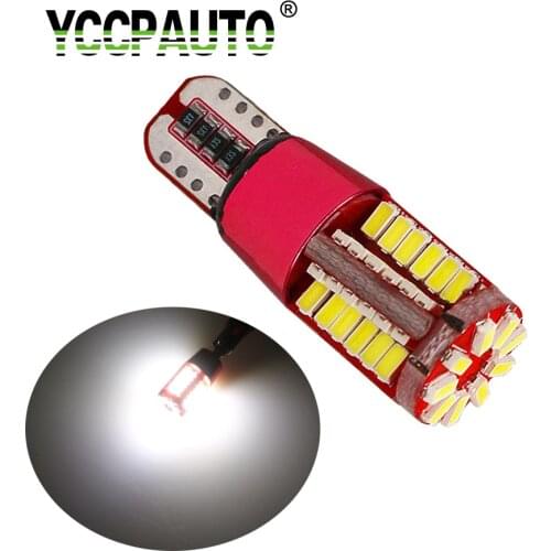 YCCPAUTO T10 Led Car Light 194 W5W White 3014 57SMD Clearance Auto Lights Lamp Auto Wedge Marker Lights Bulb 1PCS