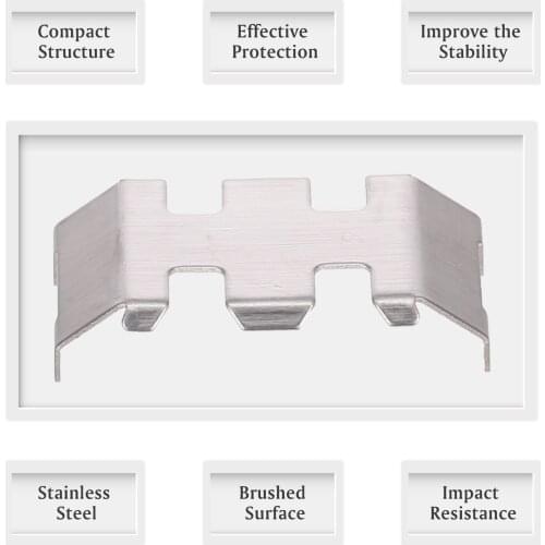 Replacement for Axial SCX24 90081 RC Car Stainless Steel Chassis Armor Guard Skid Plate Guard Protector RC Spare Parts