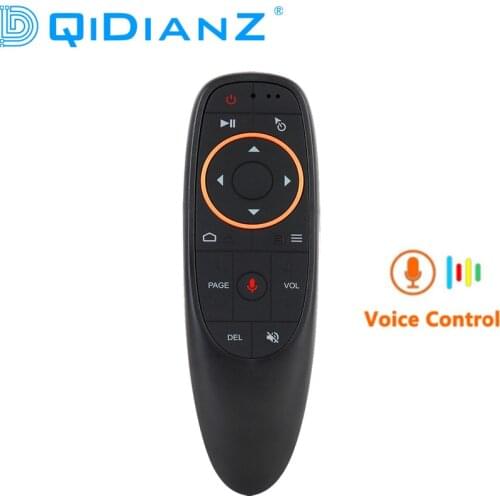 2.4G Wireless Air Mouse G10 Voice Remote Control Microphone Gyroscope IR Learning for Android tv box X96 AIR HK1 H96 MAX MINI
