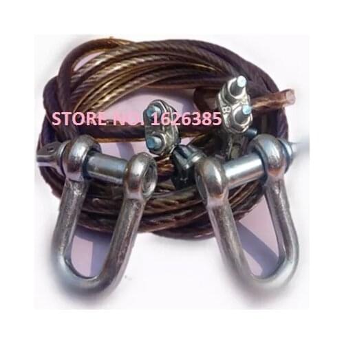5T--7TX5M, 8MM heavy duty towing rope tow steel wire rope lifting sling