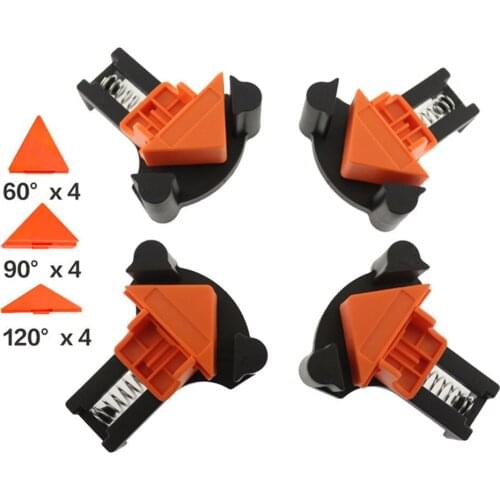60 90 120 Degree Woodworking ClampRight Angle Fixing Clips Picture Frame Corner Clamp Woodworking Hand Tool DIY Fixture Tool