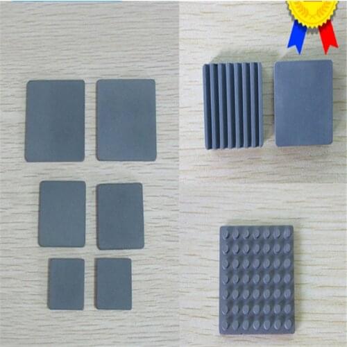 Aluminum silicon carbide ceramic heat sink 22*22*2/3/4 25*25 back adhesive 30*30 ripple ball point 40*40