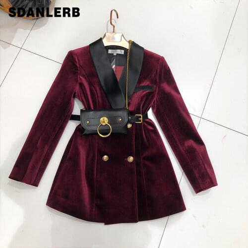Amy&Benton Women's Velvet Blazers
