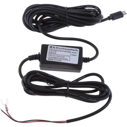 3.5m Micro USB Car Convertor 12-35V To 5V For Car GPS DVR Camcorder Recorder
