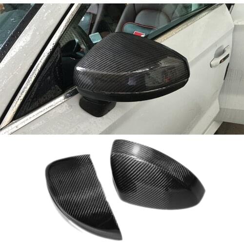 Carbon Fiber side Mirror Cover For Audi A3 S3 2014 2015 2016 - UP RS3 1:1 Car Styling side caps Replace style & Add on style