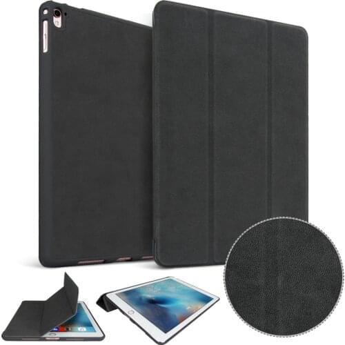 Case for ipad pro 9.7 inch 2016 release cover A1673`A1674`A1675 ZAIWJ PU high quality deer leather Smart sleep wake up PU shell