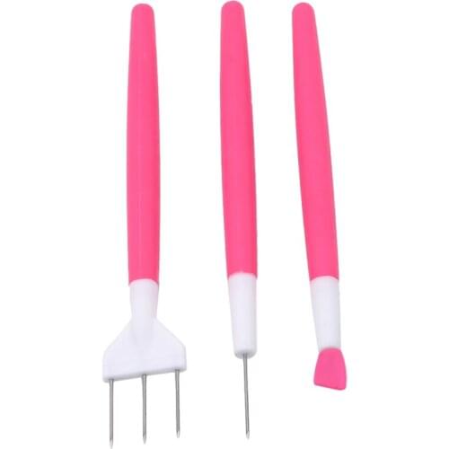 DIY 3pcs Baking Decoration Tools Set Bakeware Venting Needle Fondant Cake Decorating Kit For Cake engraving groups