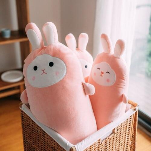 100cm Giant Rabbit Pillow Pink Rabbit Plush Toy Cute Kawaii Stuffed Animals Appease Sleeping Birthday Gift Toys For Children