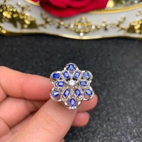 Beautiful sapphire gemstone pendant for necklace real natural gem good cut birthday anniversary party gift girl fine ornament