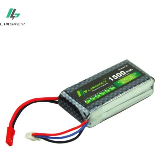 7.4V 1500mAh 30C Lipo Battery JST Plug For Helicopter Multi motor Parts 2s Lthium battery 7.4 v 1500mah Airplanes battery
