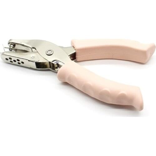 N0HC 3mm/6mm Leather Handle Metal Hand-Held Hole Punch Gift for DIY Work Friends and Family for Tags Clothing Ticket