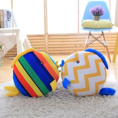 Cute 55cm plush Colorful Kiss Fish pretty stuffed soft high quality cushion Pillow Sofa decoration christmas gift for kid