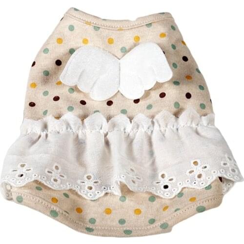 Cute Dots Dog Dress Spring Summer Cat Dog Clothes Puppy Yorkshire Pomeranian French Bulldog Dog Clothing Dropship Pet Dresses