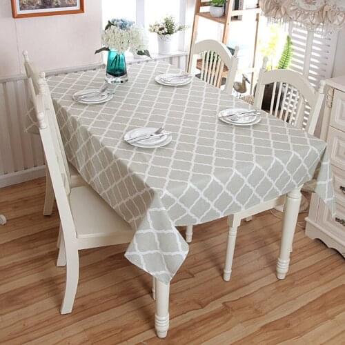 Polygon home decoration table top cover household kitchen supplies printing cube style rectangular tablecloth