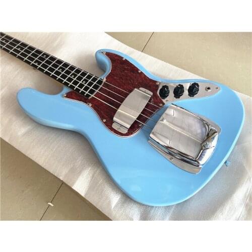Heritage classic sky blue 4-string electric bass rose wood fingerboard chrome plating accessories can be customized