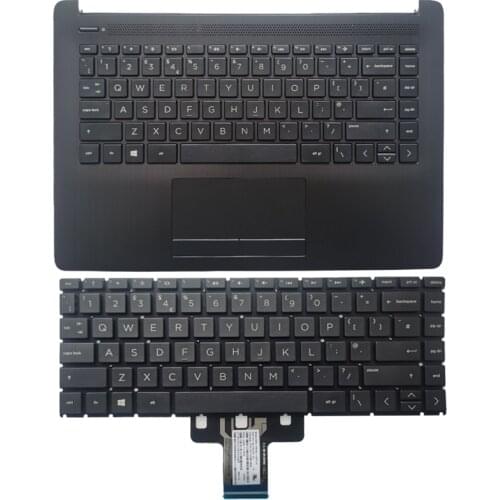 NEW UK laptop keyboard for HP 14-CM 14T-CM000 14-CK0001TU 14q-cs0000TU UKkeyboard/Palmrest Top Cover With Upper Case