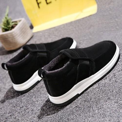 One Foot Lazy Plus Velvet Warm Cotton Shoes Winter Mens Shoes Wild Casual Mens Shoes