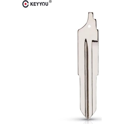 KEYYOU 10pcs Original Replacement Remote Key Uncut Blade Car Key Blank For LUXGEN 142# NO. 142 Metal Key Blade