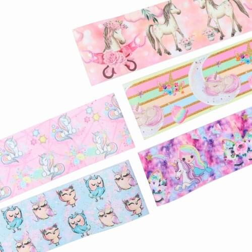 22MM 25MM 38MM 50MM 75mm Printed Pattern on Grosgrain Ribbon for diy ribbon