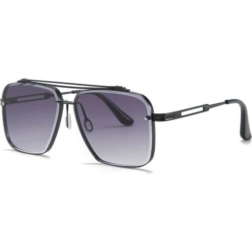 2021 fashion classic Mach six gradient style cool retro metal frame mens sunglasses casual brand design sunglasses