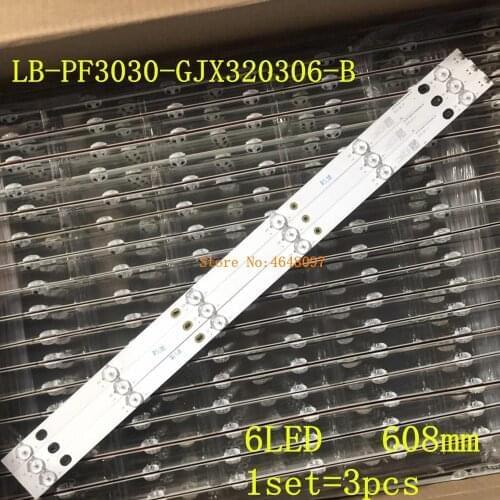 LED Backlight strip 6 Lamp For Philips AOC 32"TV T3250MD 32PHF3611 32PFL3046 32PHF5311 32PHF360 32PHF5301 32PHF5361 32PHF3651