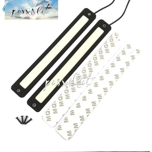 LED DRL Flexible Daytime Running Light COB DRL Kit Daylight White / Blue LED Fog Light Driving Day Light 12V 20W Car Lights
