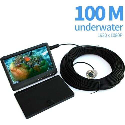 High Resolution IP68 Waterproof Fishing Video Camera 1080P Mini Underwater Camera For Fishing Pipe Sewer Camera with 12pc LED