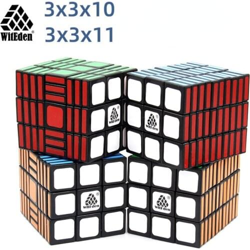 WitEden 3310 3311 High Difficulty Magic Cube Professional Speed Puzzle 3x3x10 Cube Educational Toys for Children cubo magico