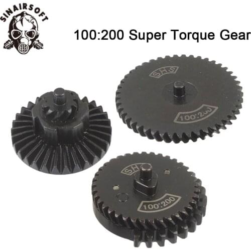 100:200 Reinforcement Helical Super Torque AEG Gear Set Fit AEG Airsoft M4 AK Gearbox For Hunting Paintball shooting