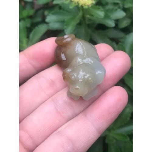 100% Natural hetian A sugar jade pendant necklace unique design top brand jadeite jade necklace men jewelry pendants jade gift