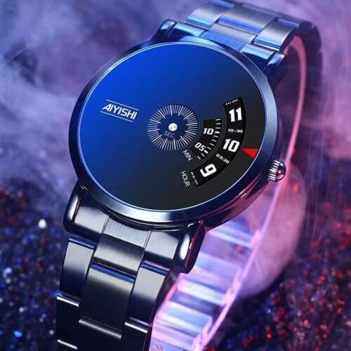 2021 AIYIASHI Mens Watches Minimalist Ultra Thin Fashion Dressy Wrist Watch for Men Business Casual Luxury Quartz Watch
