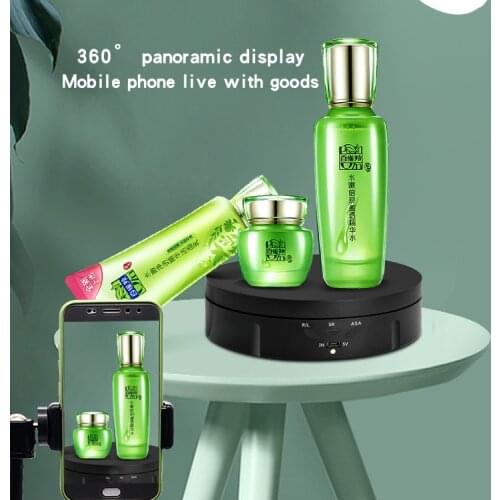 360-degree Electric Rotating Turntable Display Stand Used for Photographic Products Jewelry Max Load of 22LB and a Dia of 5.7 in