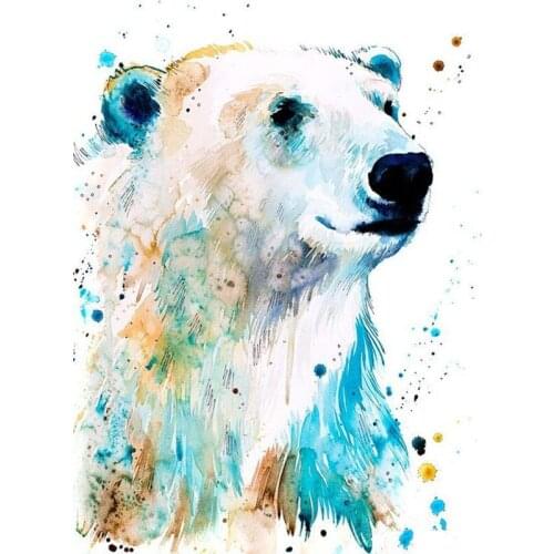 5D DIY Full Square & Round Drill Diamond Painting Polar Bear Diamond Mosaic Embroidery Cross Stitch Kits Art Home Decoration