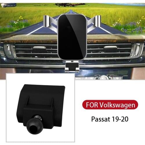 Car Mobile Phone Holder Luxurious GPS Support Accessories For Smartphone GPS Stand Clip For Volkswagen Passat 19 20 Auto Style