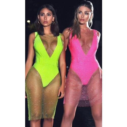 Top Quality Celebrity Two Pieces Set Rayon Bandage Dress Evening Party Cute Dress